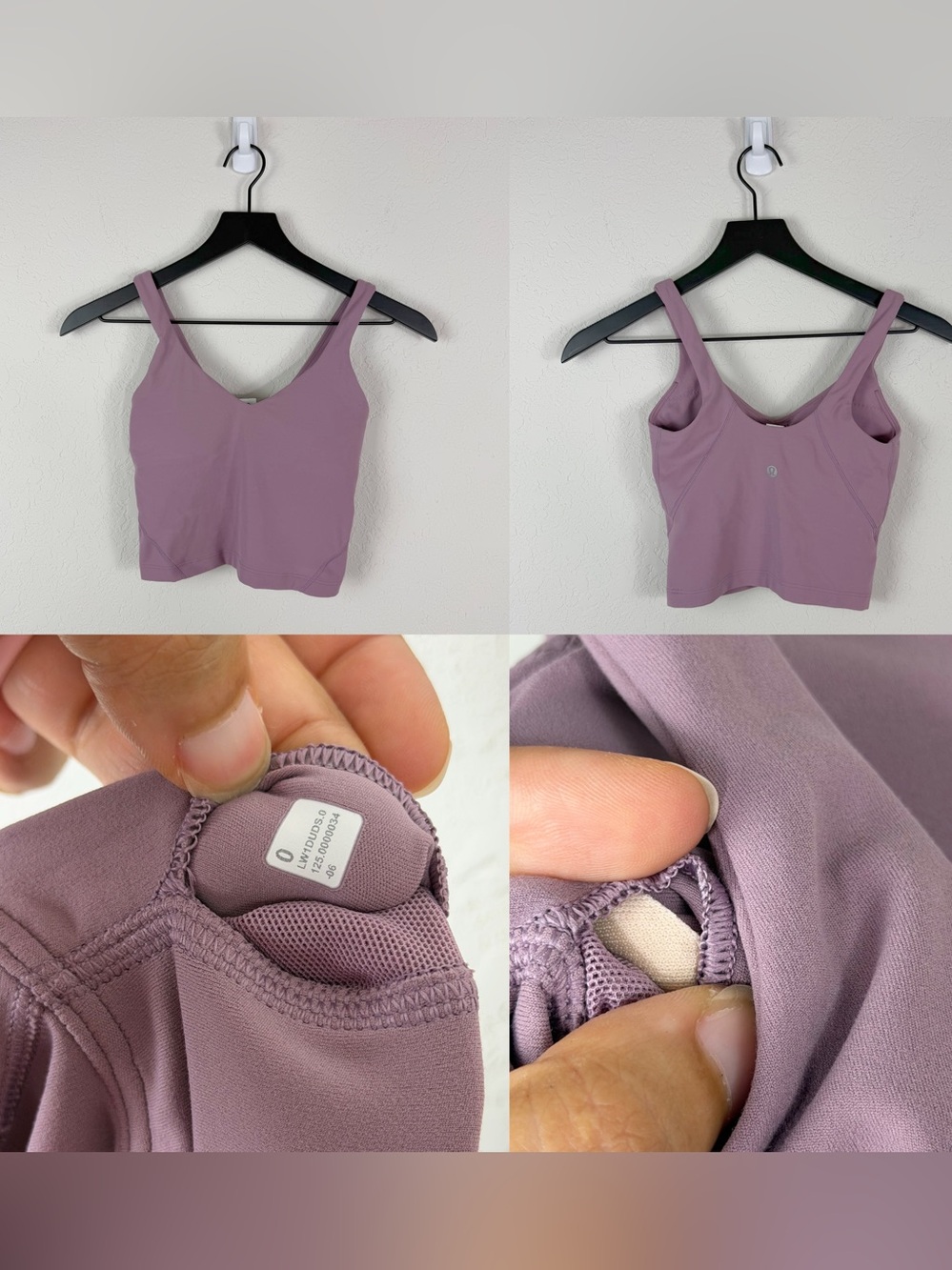 •LULULEMON• Align Tank Top *Light Support, A/B Cup Light
Lavender Lux Size 0